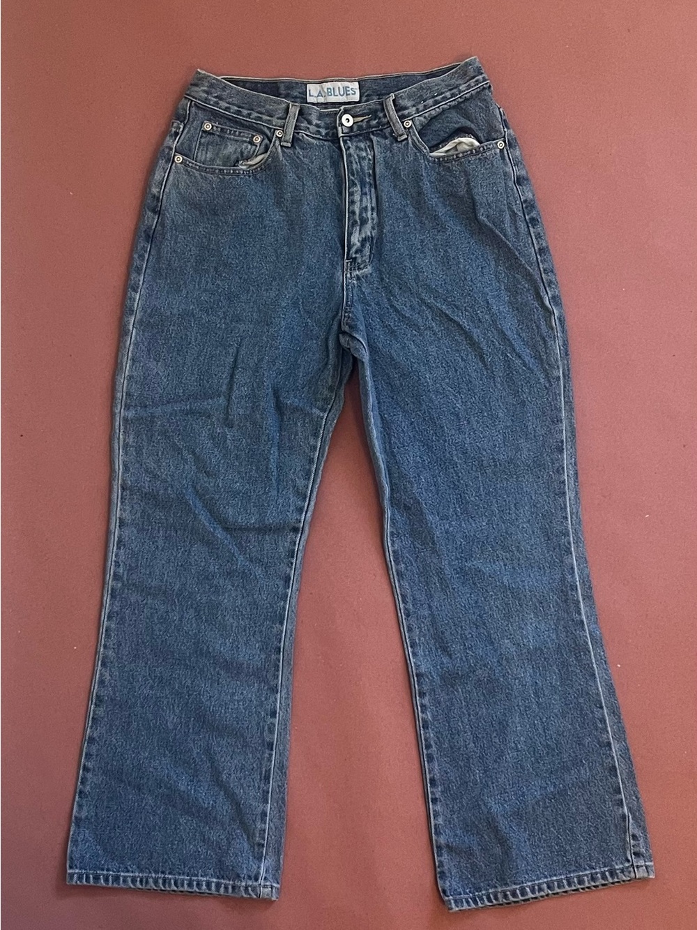 L.A. Blues Women’s Relaxed Fit Jeans - Indigo Blue Denim